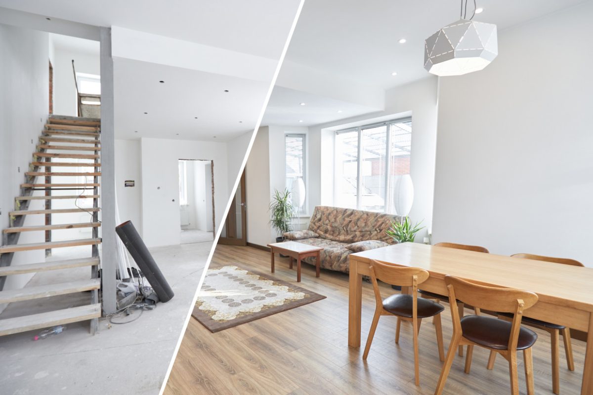 Home,Renovation,Concept.,Before,And,After,Interior,In,Modern,Style